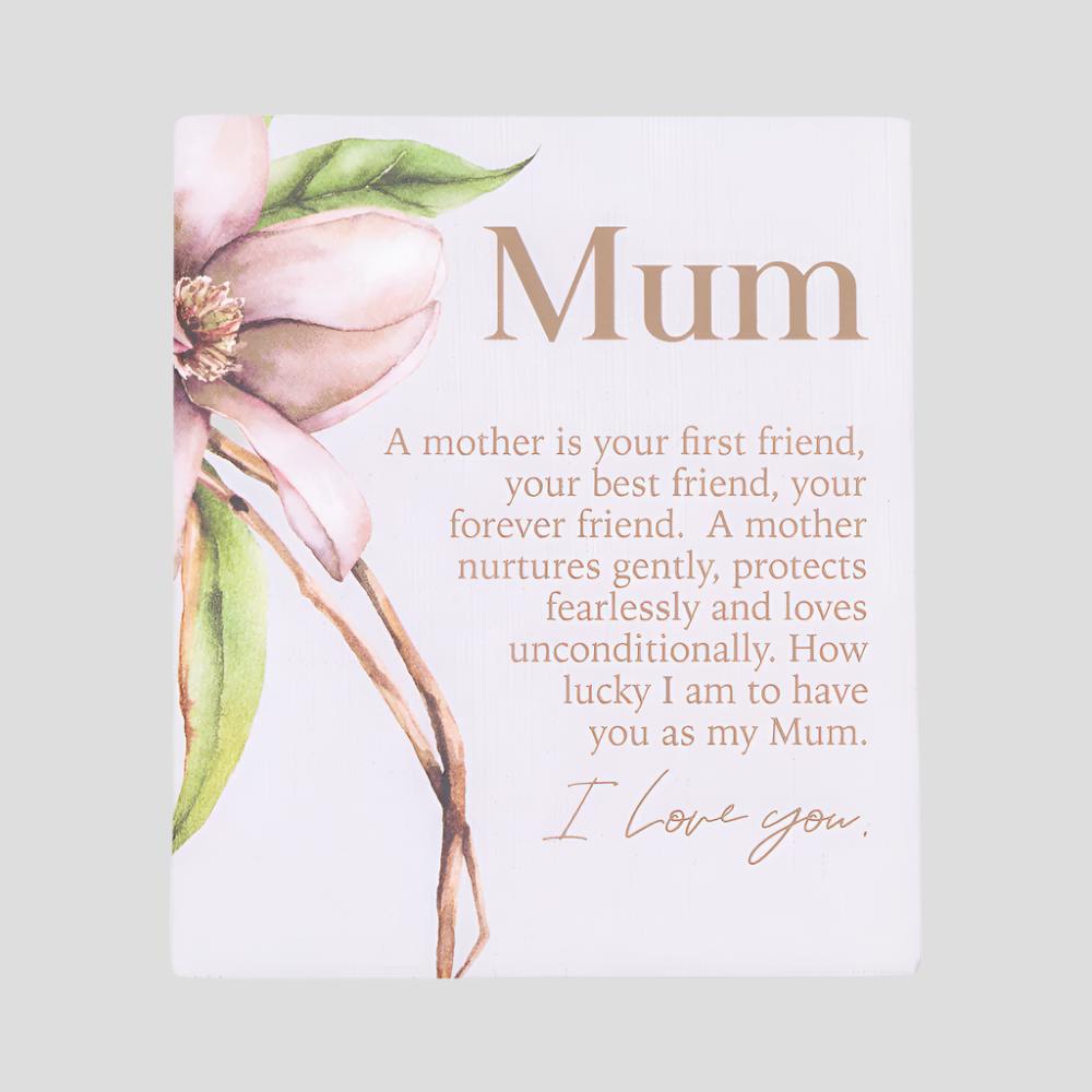 Blossom 'Mum' Verse - Plaque