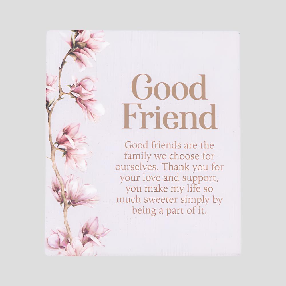 Blossom 'Good Friend' Verse - Plaque