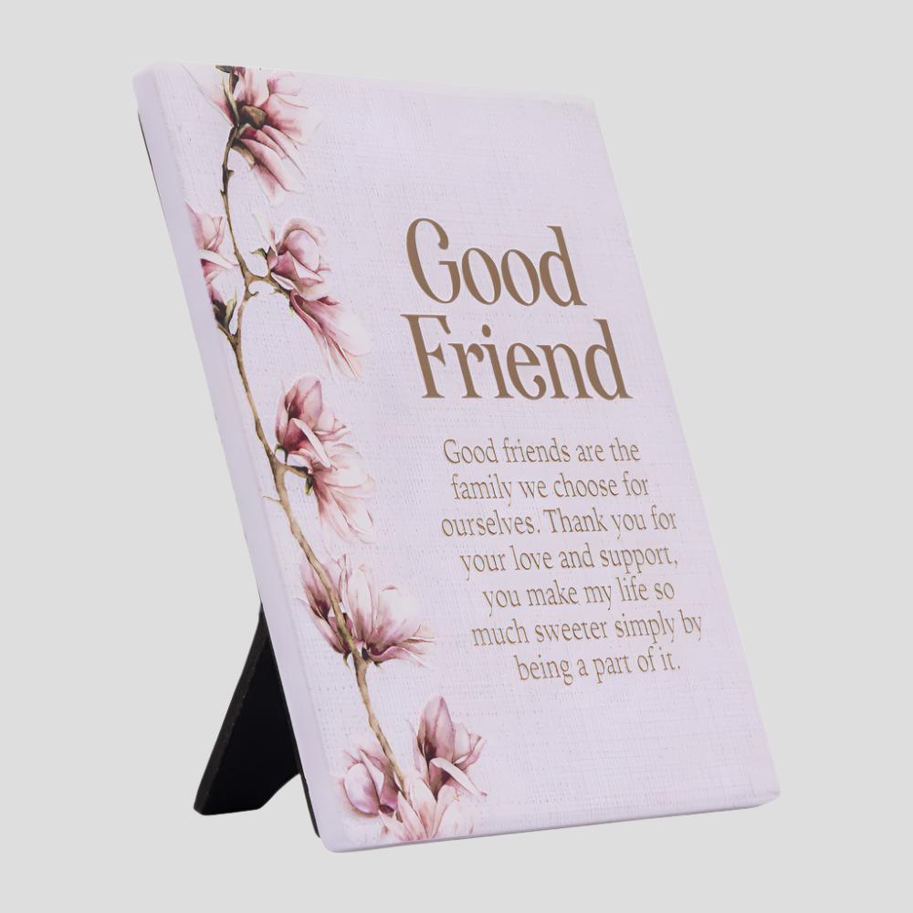 Blossom 'Good Friend' Verse - Plaque