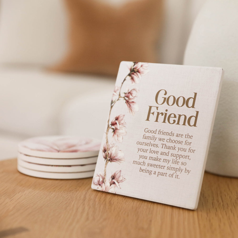 Blossom 'Good Friend' Verse - Plaque