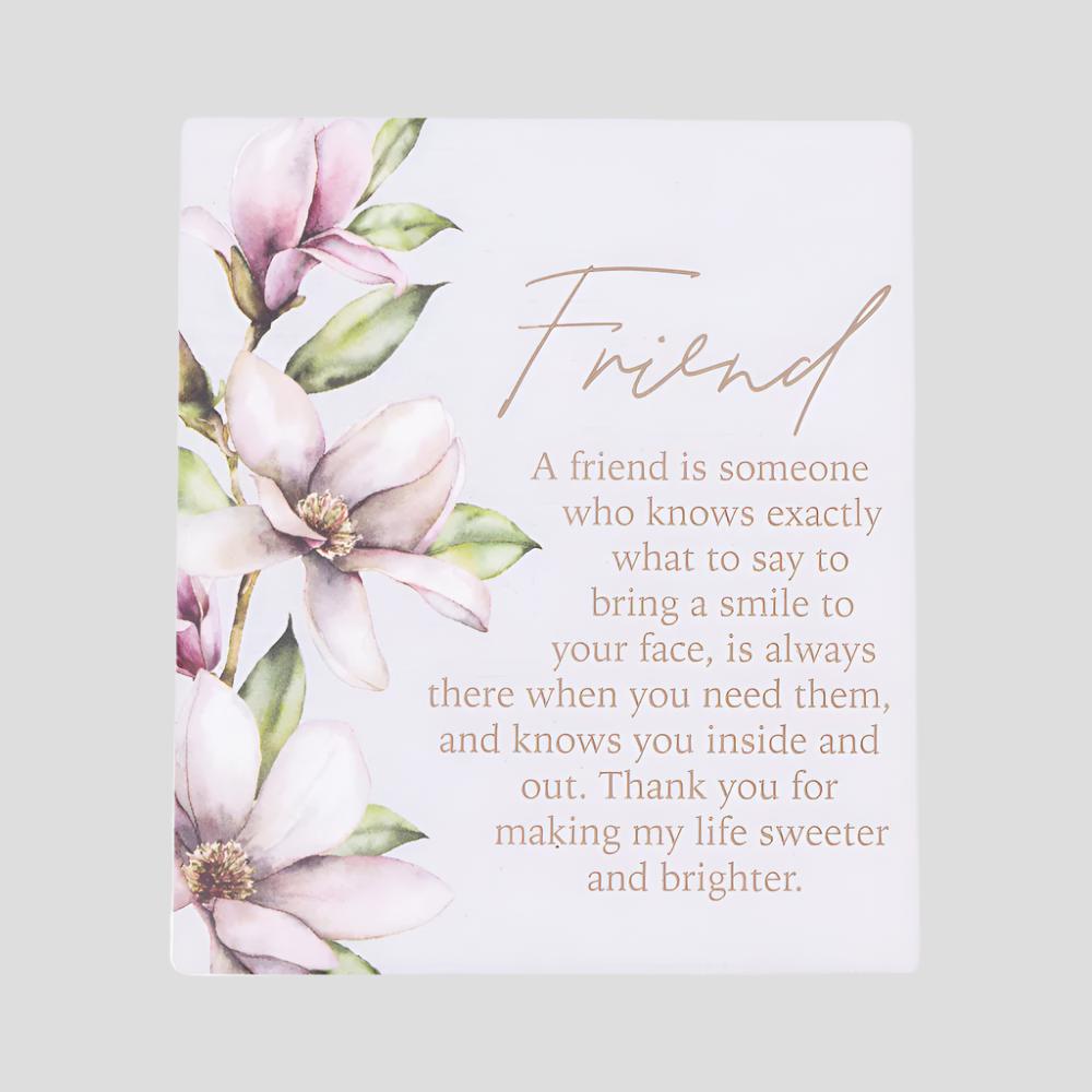 Blossom 'Friend' Verse - Plaque