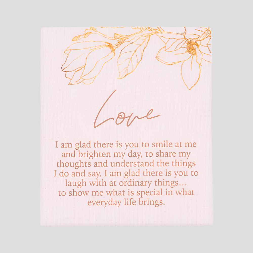 Blossom 'Love' Verse - Plaque