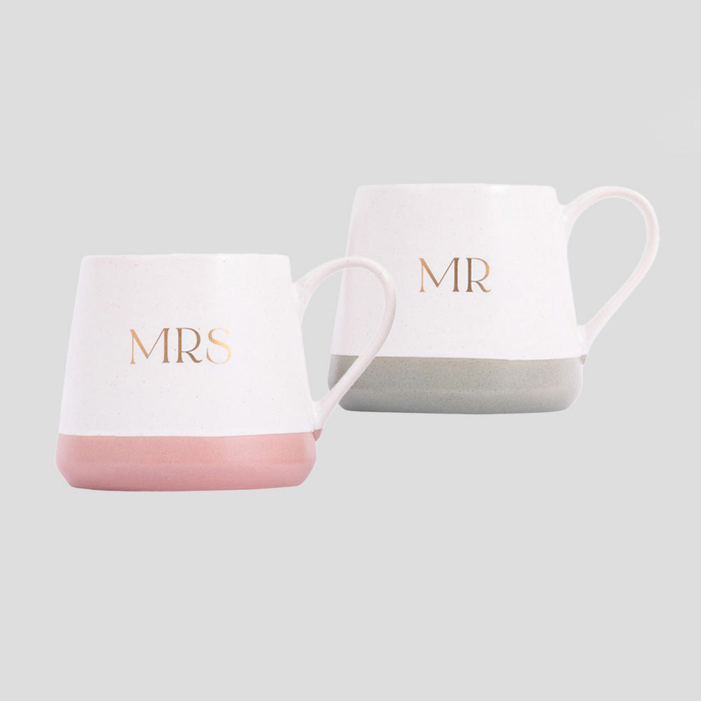 'Mr & Mrs' Wedding Mugs - Set 2