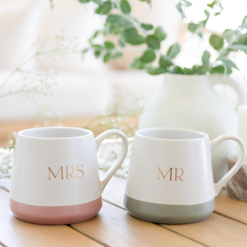 'Mr & Mrs' Wedding Mugs - Set 2