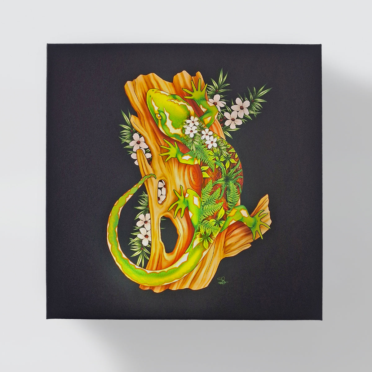 Sophie Blokker LED Print - Gecko