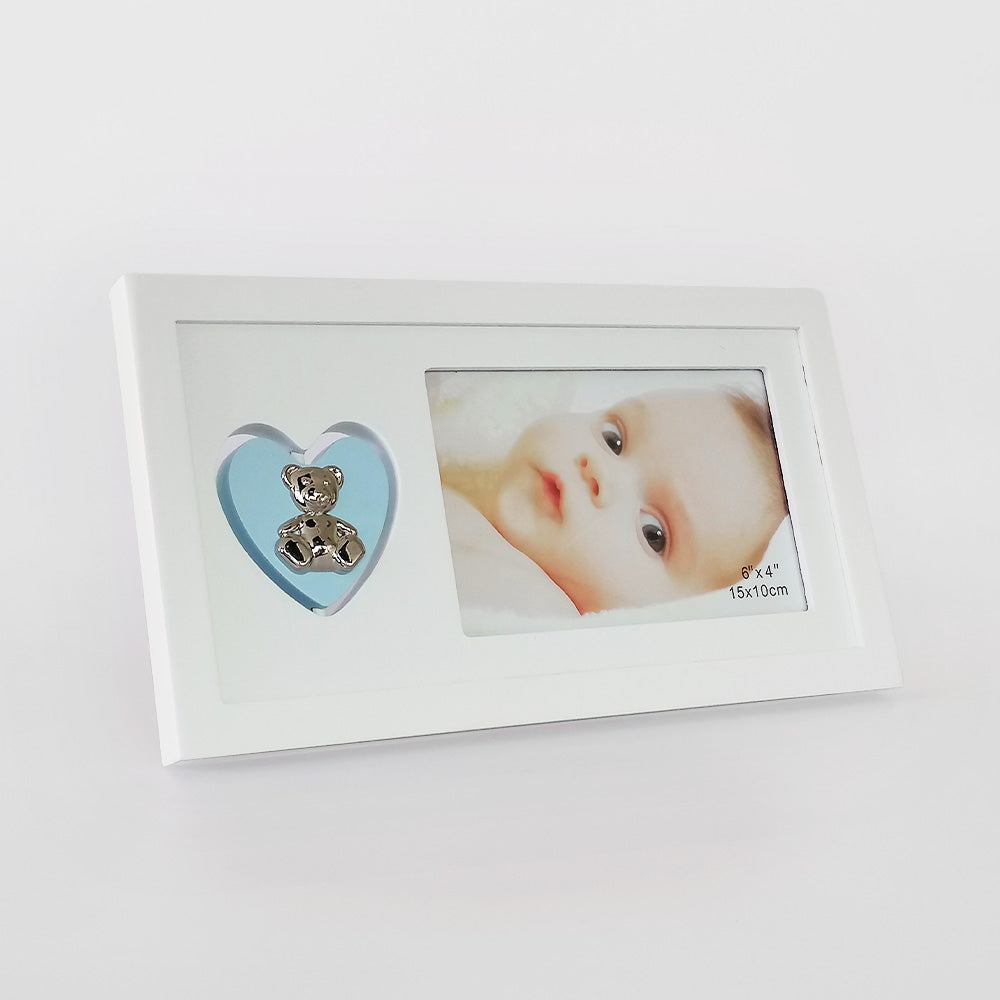 Baby Frame W/ Blue Heart