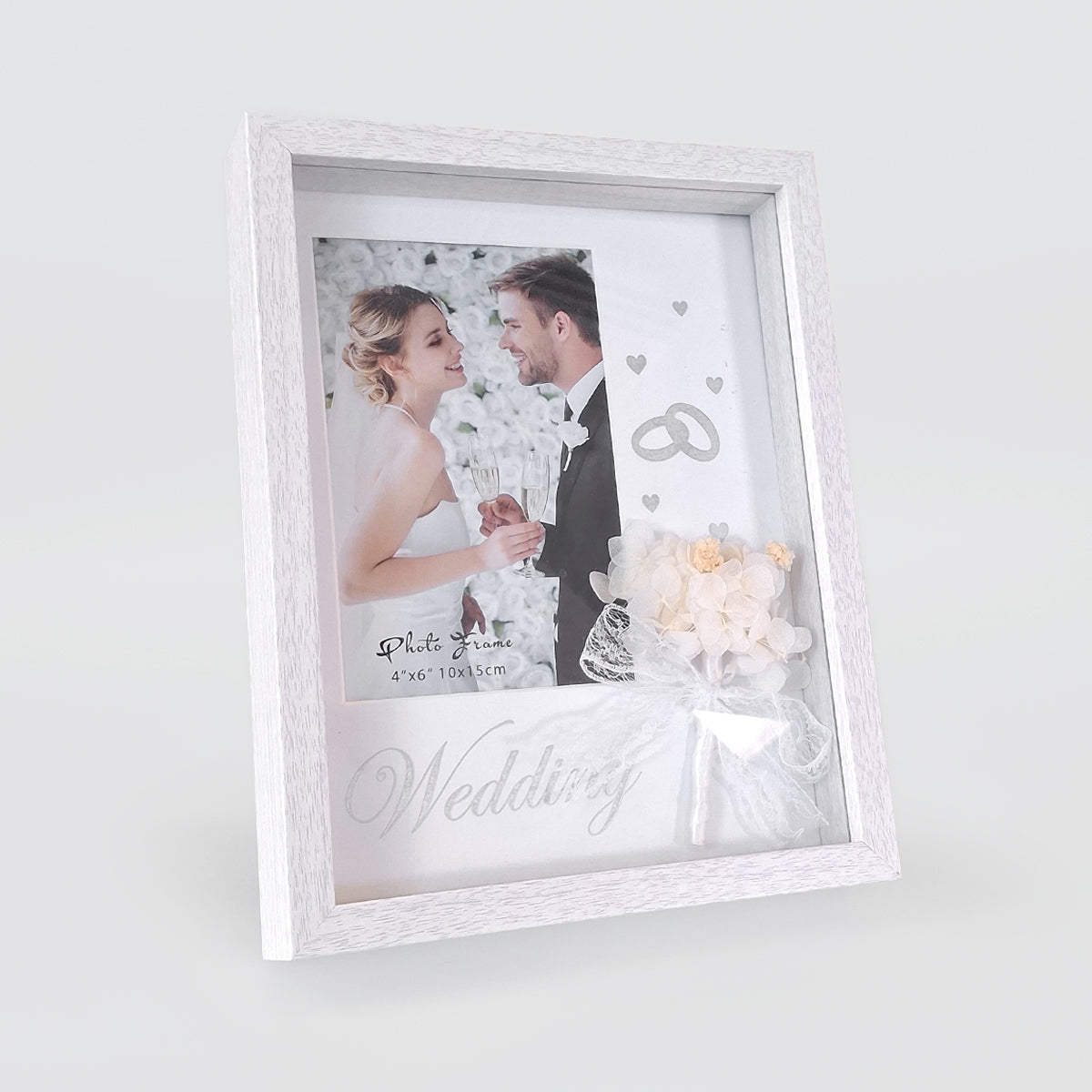 Wedding Frame With Decorative Flower - 4x6