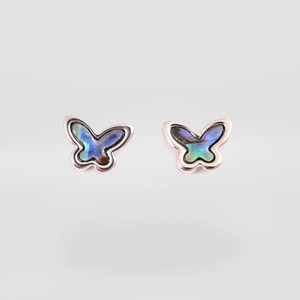 Paua Butterfly Stud Earrings