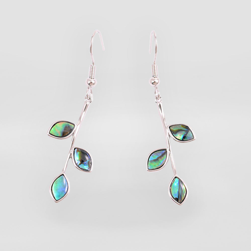 Paua Shell 'Leaves' Earrings