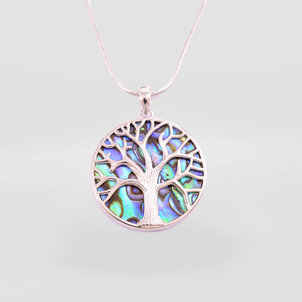 Paua 'Tree Of Life' Pendant