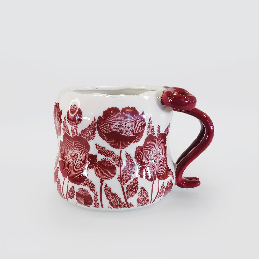 Floral Crumple Mugs