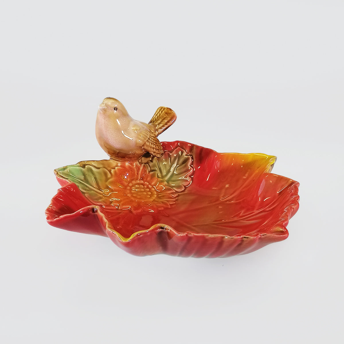 Ceramic Bird Leaf Plates