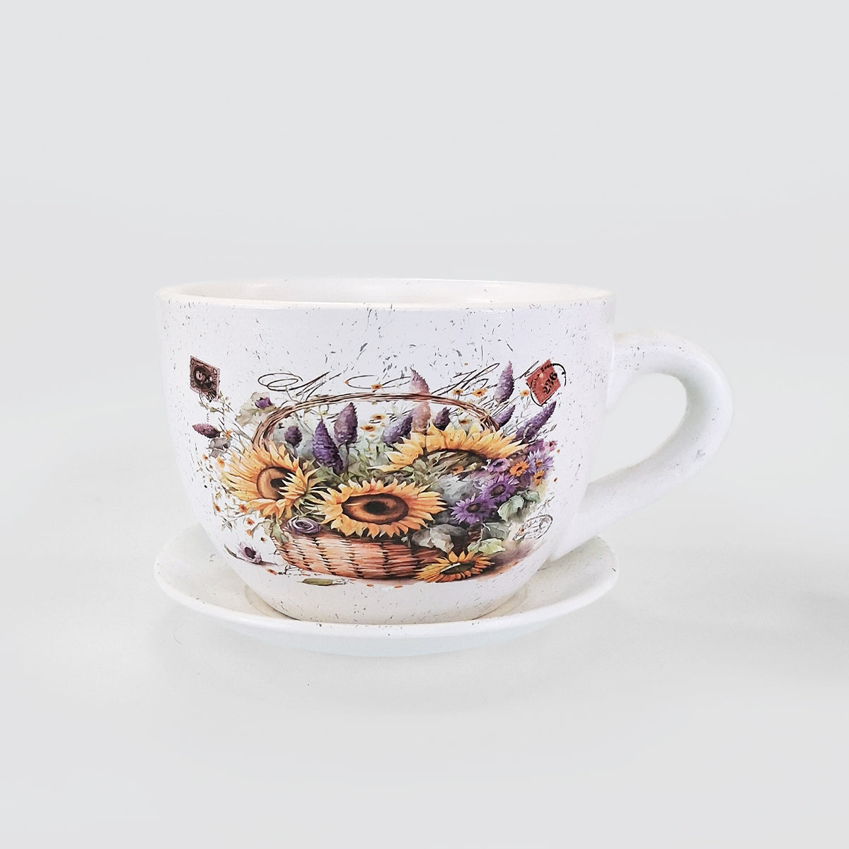 Small Tea Cup Planter - Sunflowers