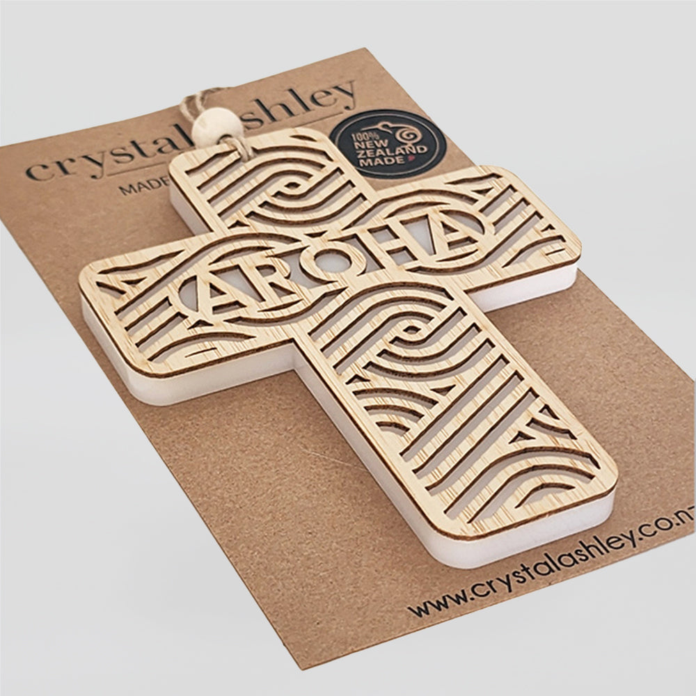 Hanging Cross 'Aroha'