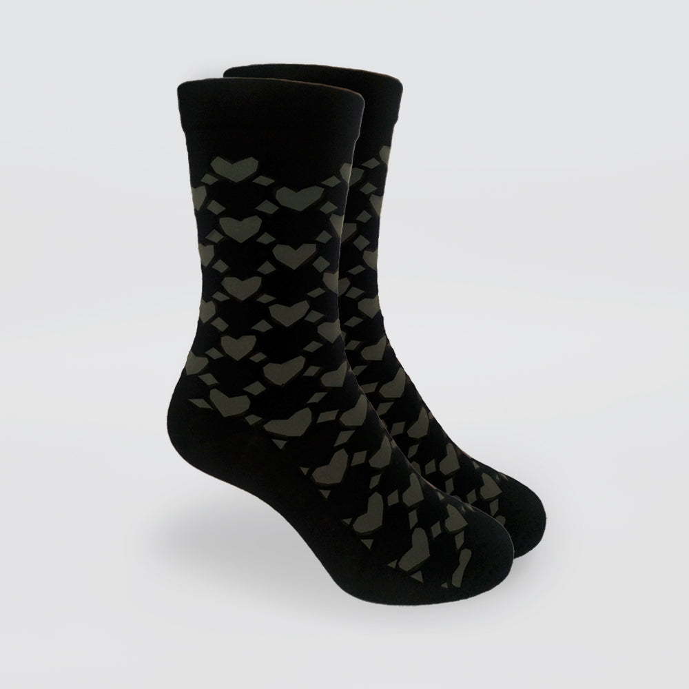 DS Merino Crew 'Heart' Socks