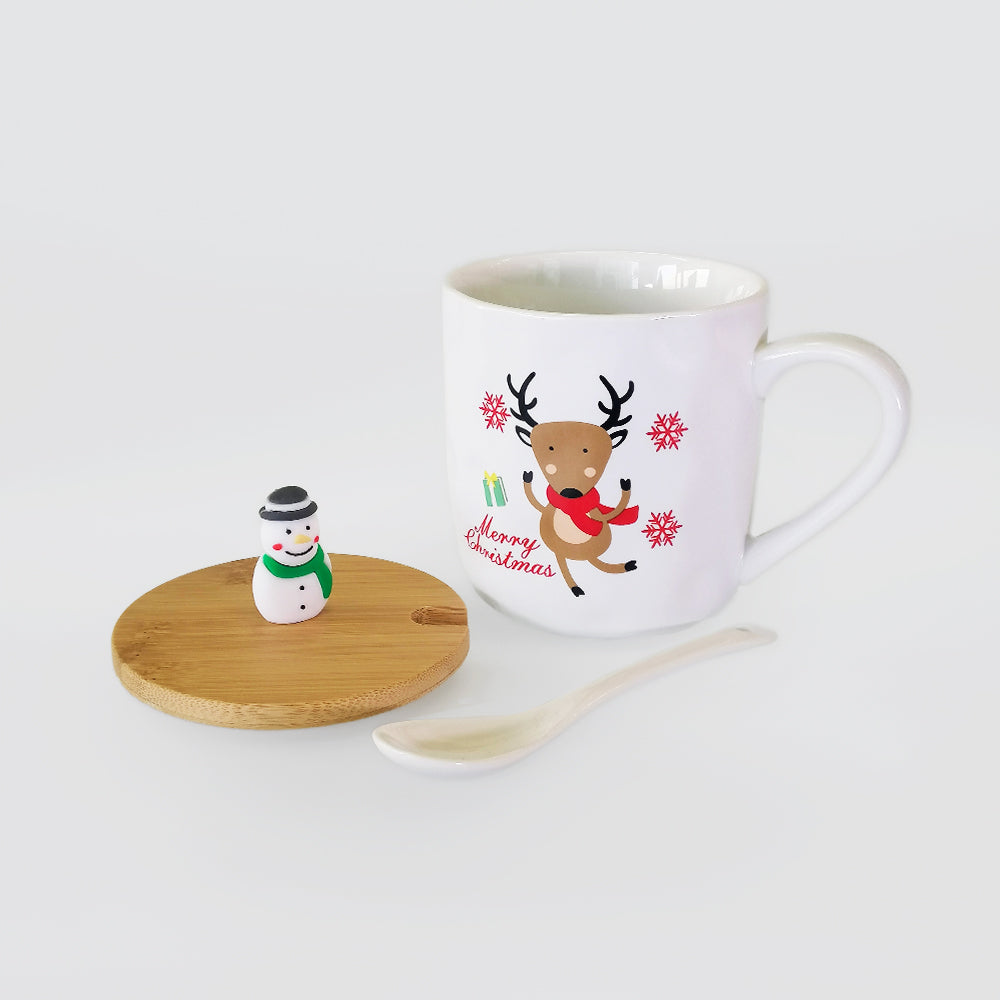 Santa Mug With Bamboo Top