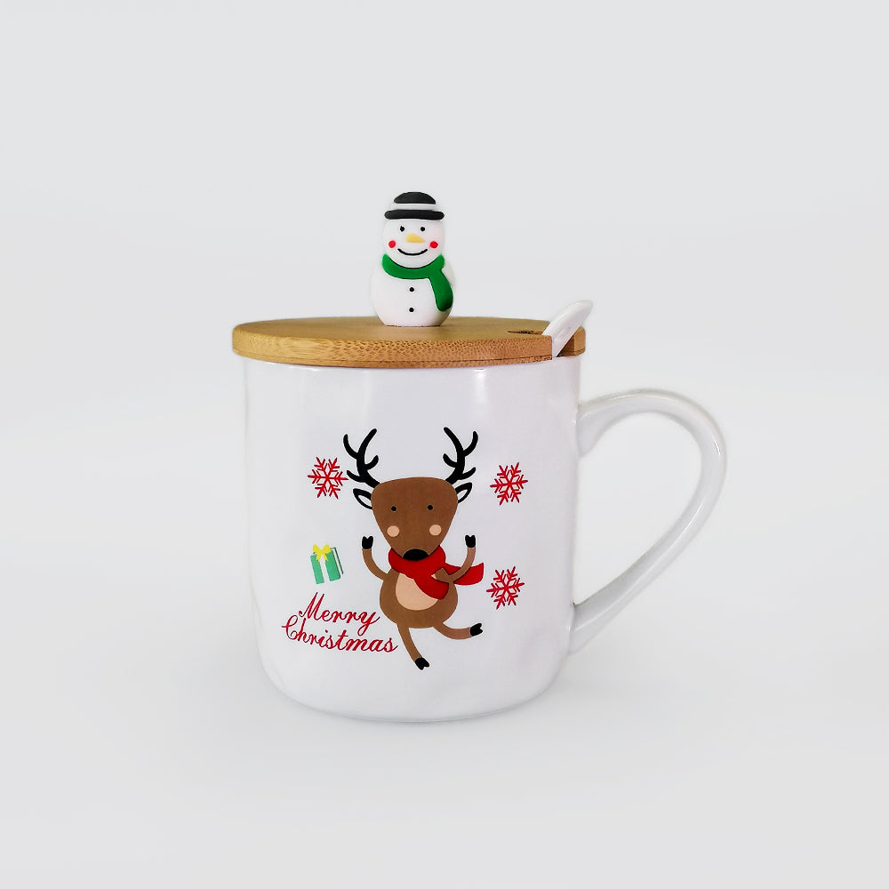 Santa Mug With Bamboo Top