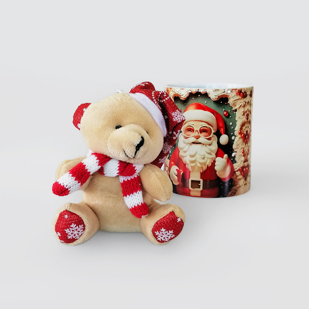 Santa Christmas Mug With Teddy
