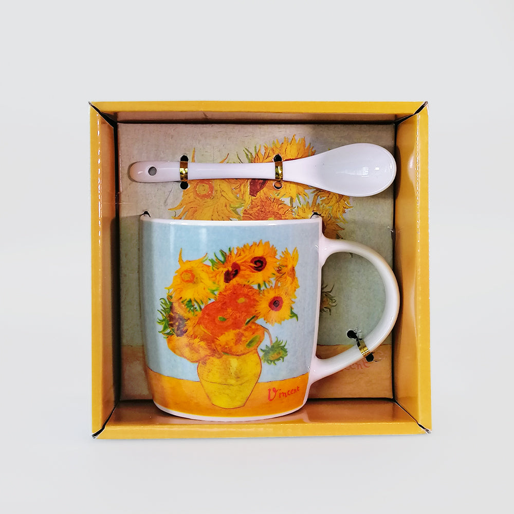 Gift Boxed Mug - 'Sunflowers'