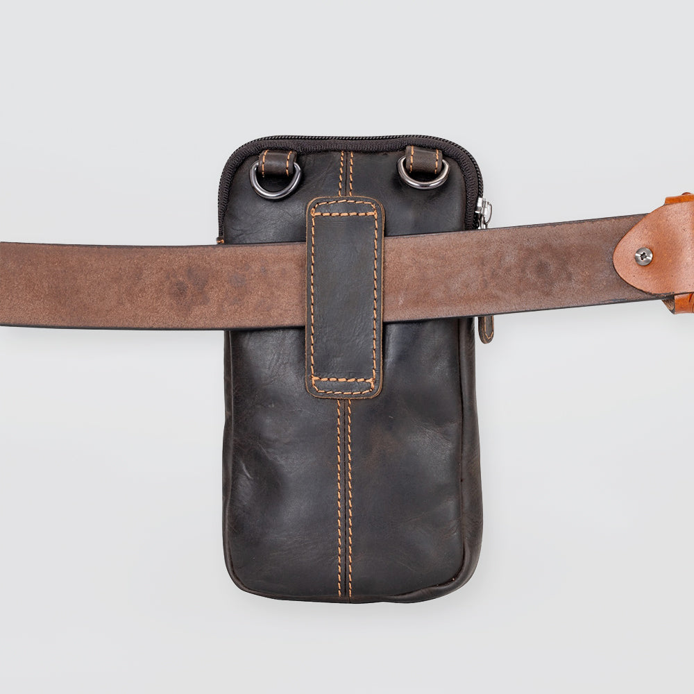 Brown Purse With Belt Loop