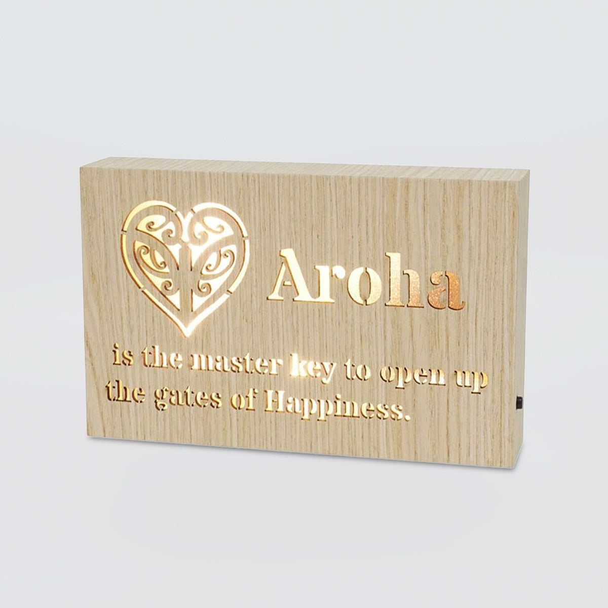 LED Kiwiana Block - 'Aroha Master Key'