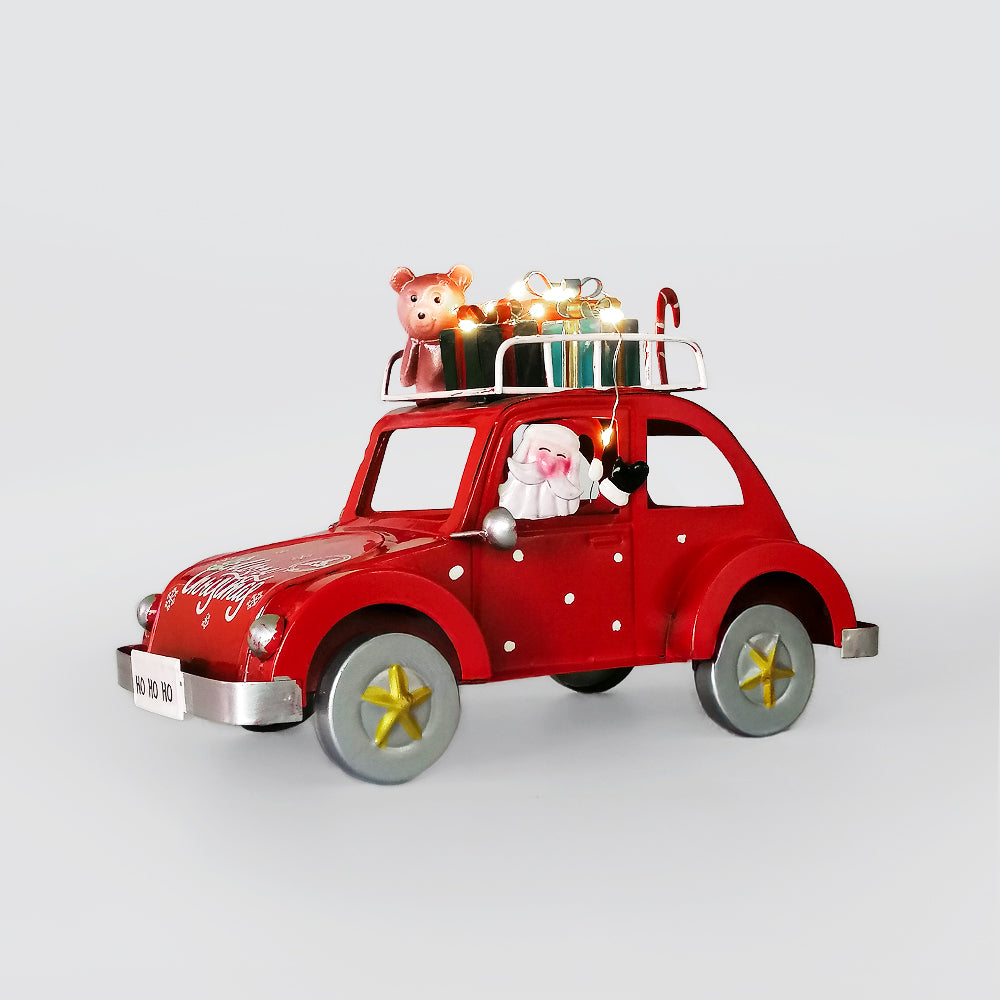 Christmas 'VW' Car W/ Santa & Presents