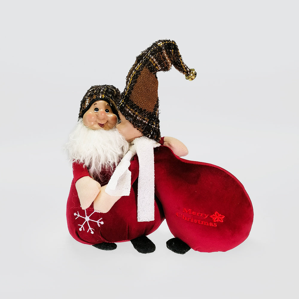 Christmas Gonks With Plaid Hats