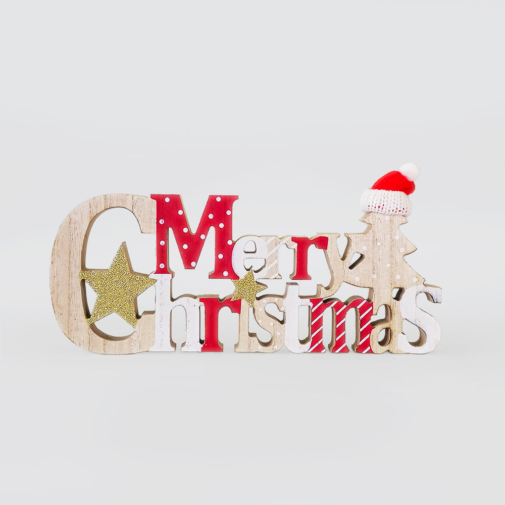 Merry Christmas Sign W/ Hat