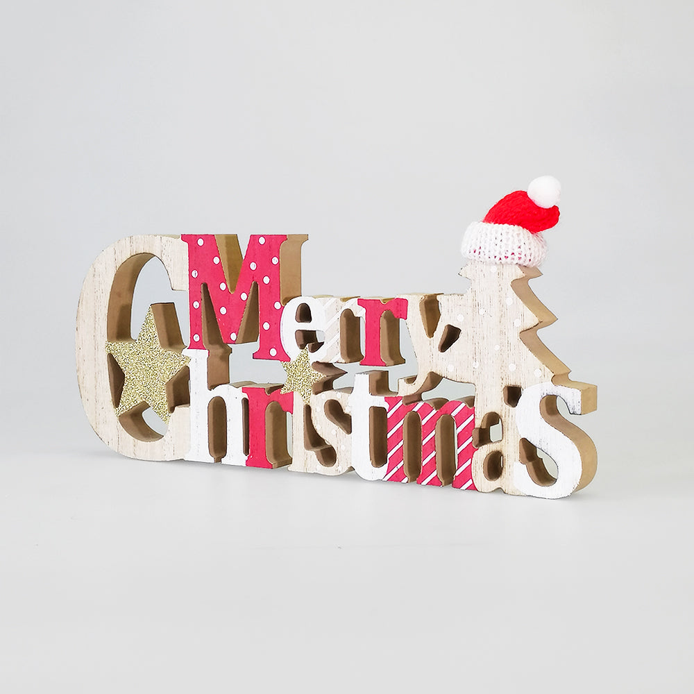 Merry Christmas Sign W/ Hat