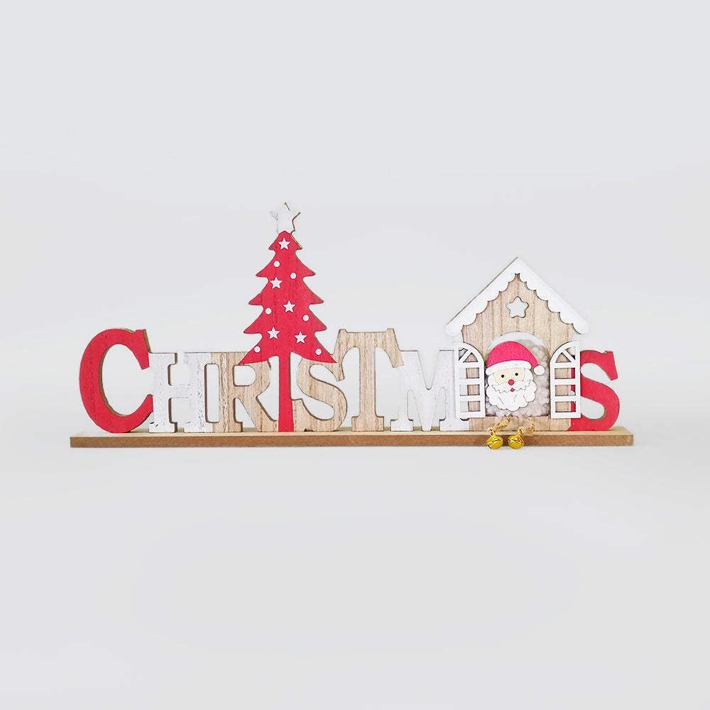 Christmas Sign Santa House