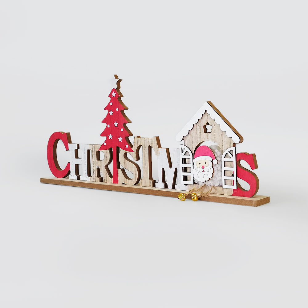 Christmas Sign Santa House