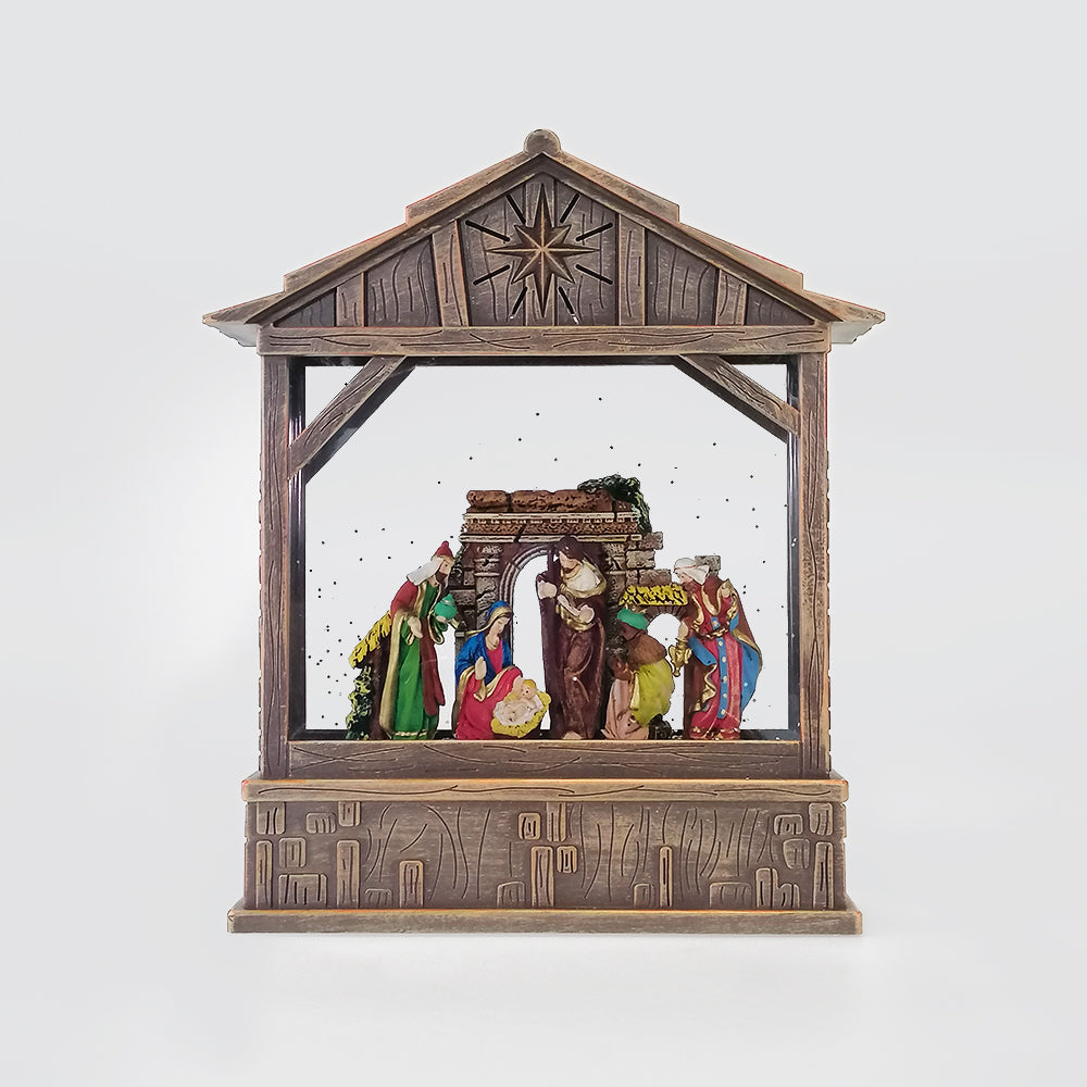 Christmas LED Nativity Lantern