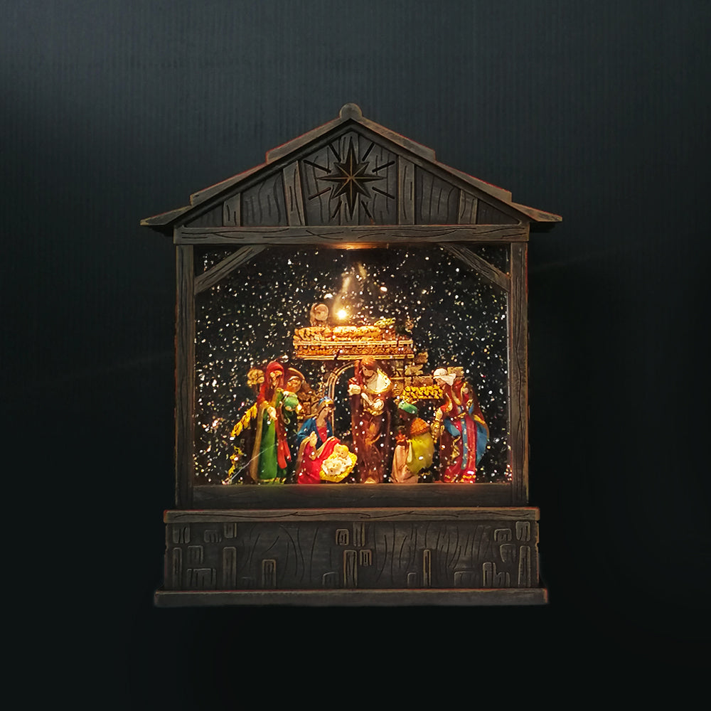 Christmas LED Nativity Lantern