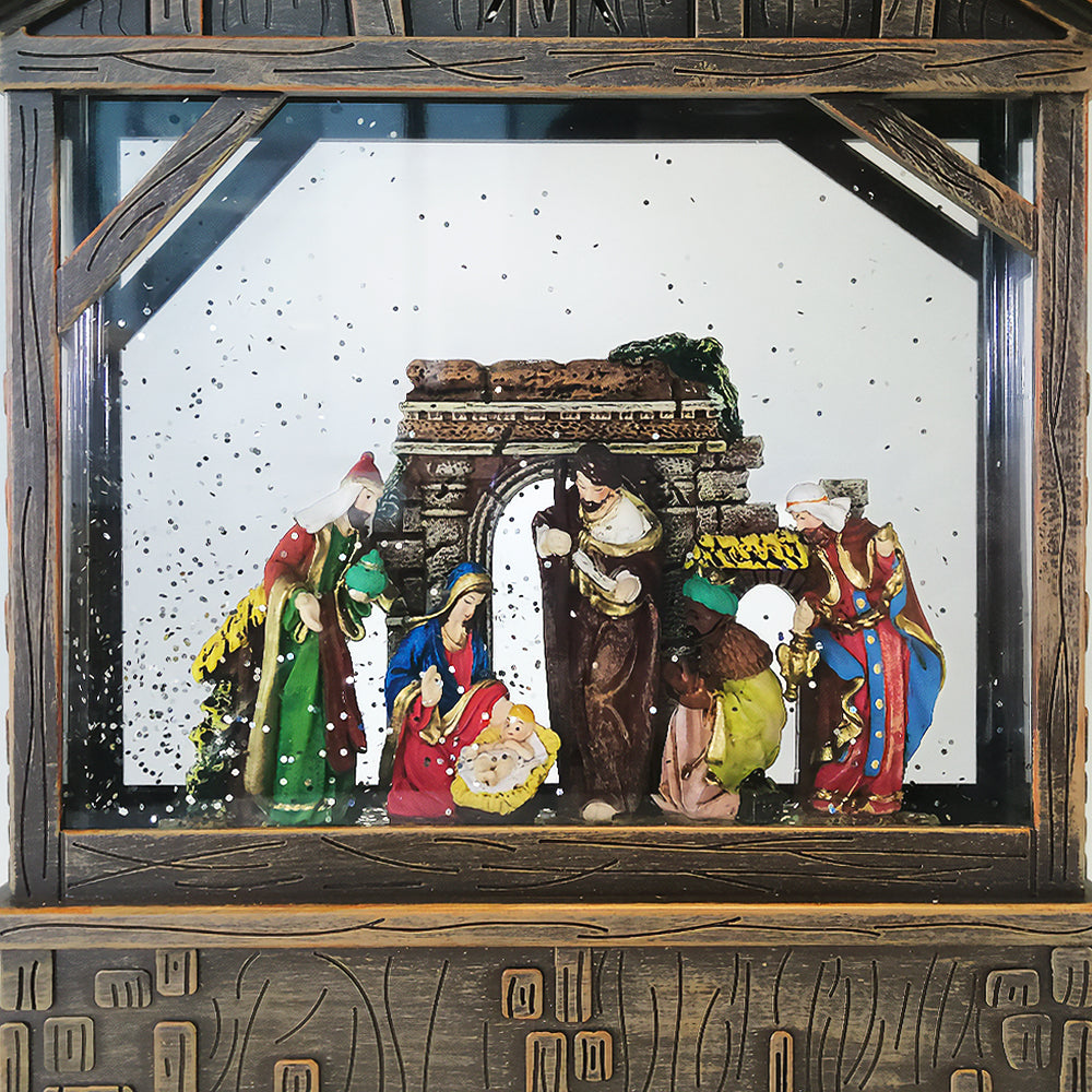 Christmas LED Nativity Lantern