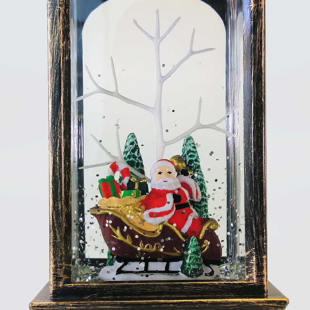Christmas 'Santa Snowglobe' Lantern
