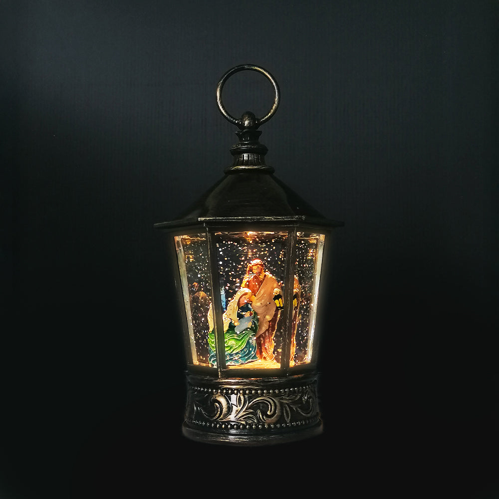 Christmas Nativity 'Snowglobe' Lantern
