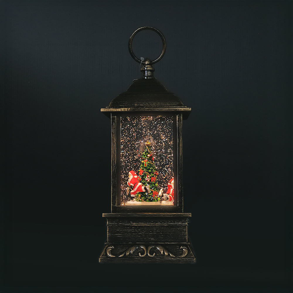 Christmas Lantern - 'Moving Santa'