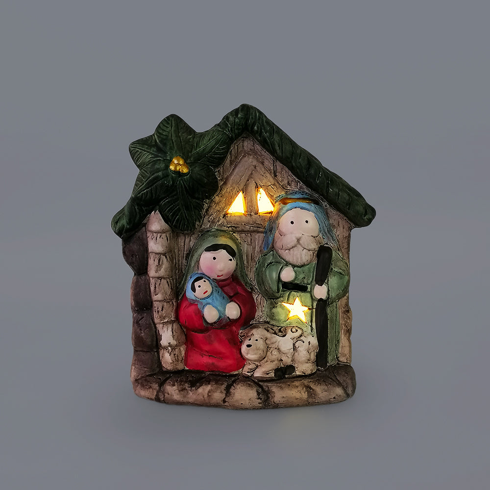 Ceramic LED Nativity Scene
