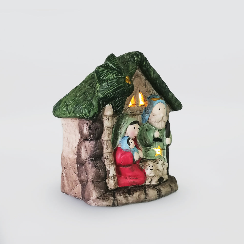 Ceramic LED Nativity Scene