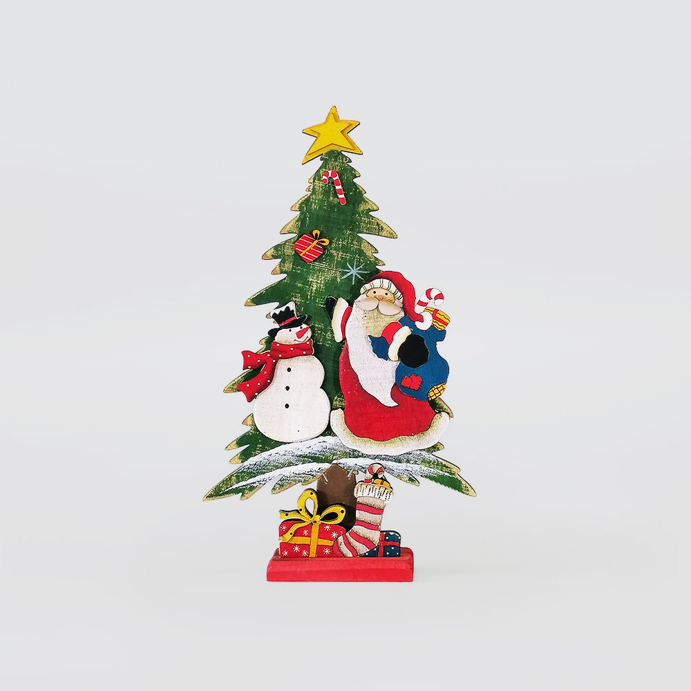Santa On Christmas Tree Decor