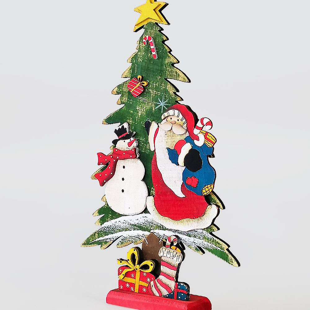 Santa On Christmas Tree Decor