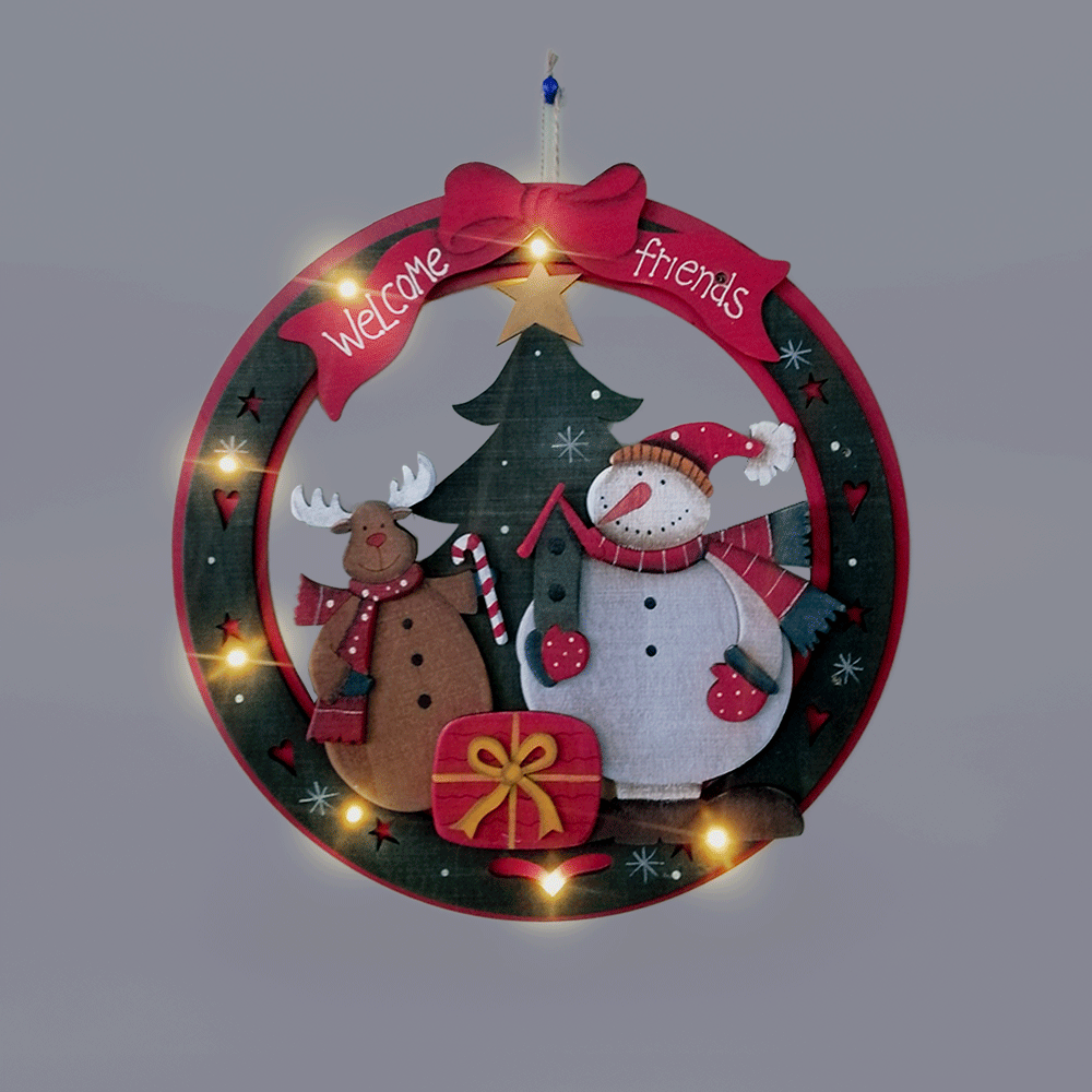LED Christmas Wreath