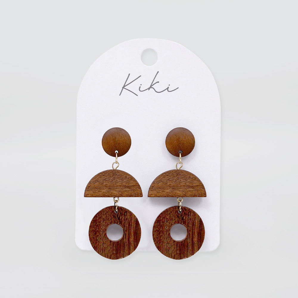 Wood Curve Earrings