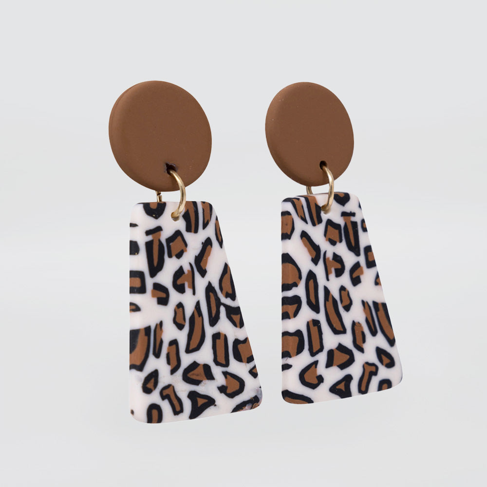 Leopard Print Style Earrings