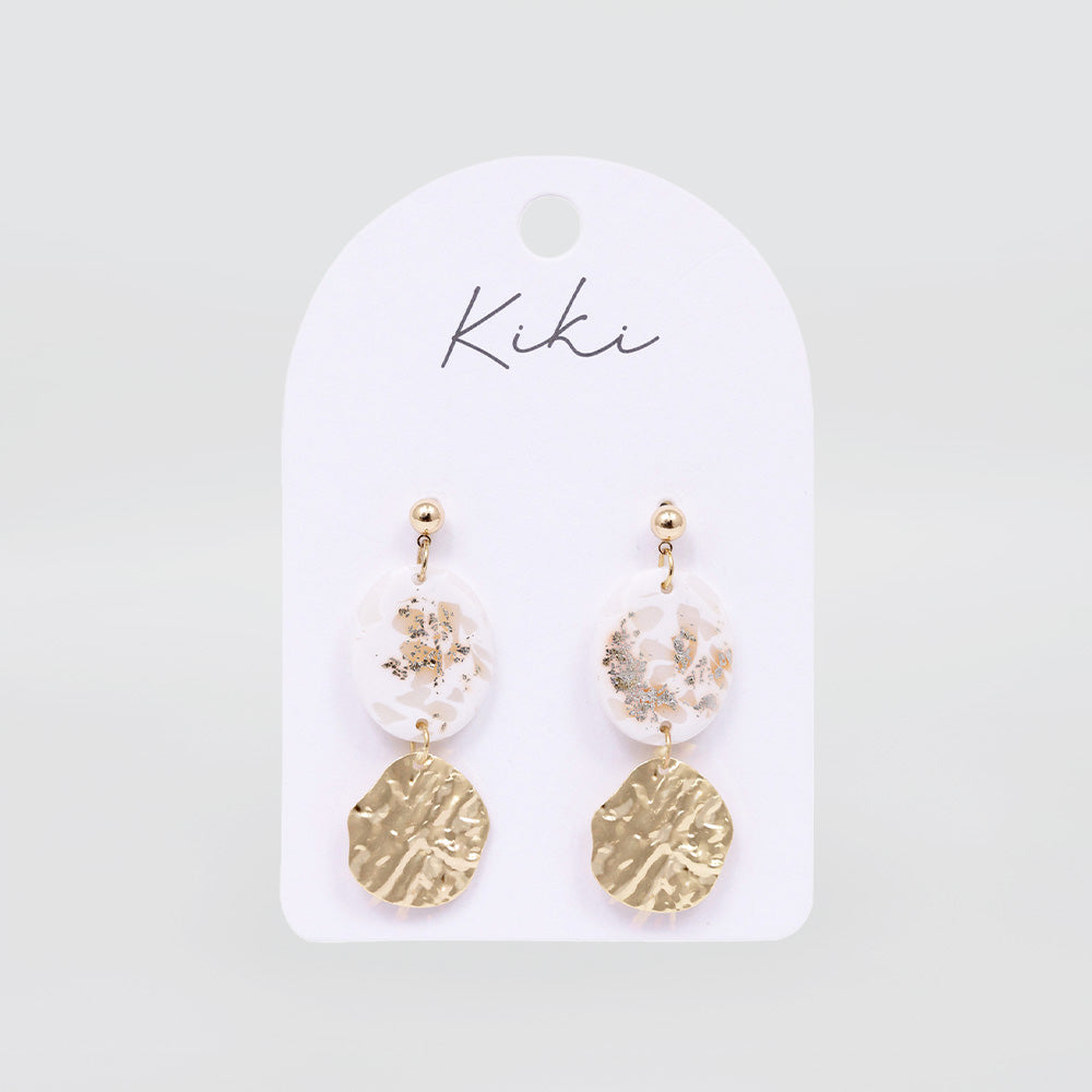 Light Shimmer Oval Earrings