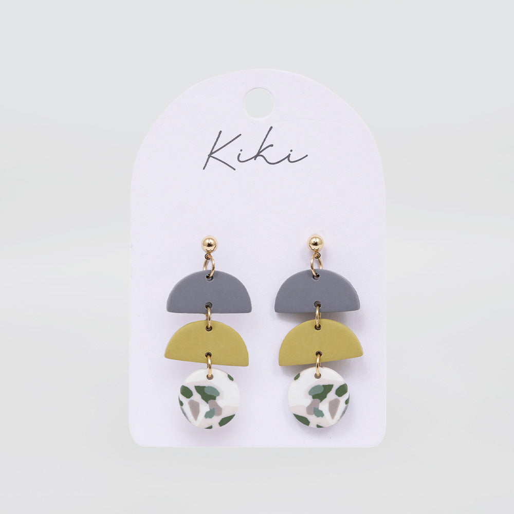 Green Terrazzo Earrings