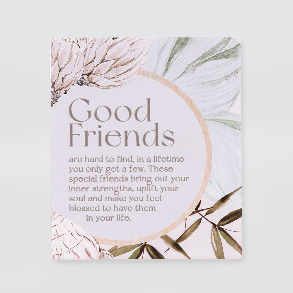 Palm Cove 'Good Friends' Verse Plaque
