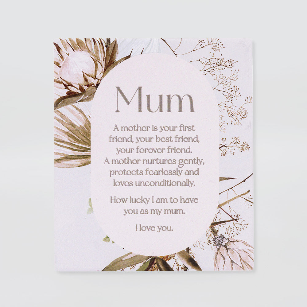 Palm Cove 'Mum' Verse Plaque