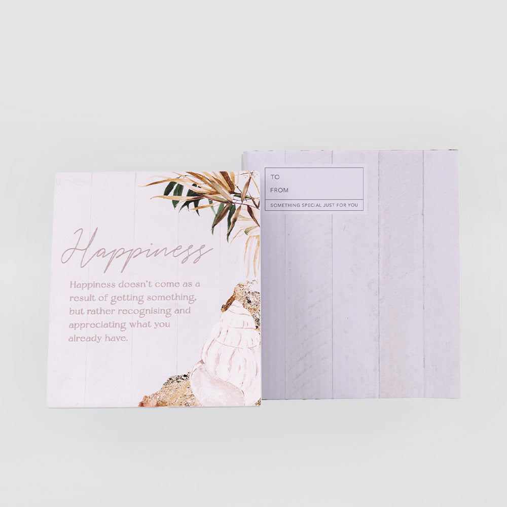 Palm Cove 'Happiness' Verse Plaque