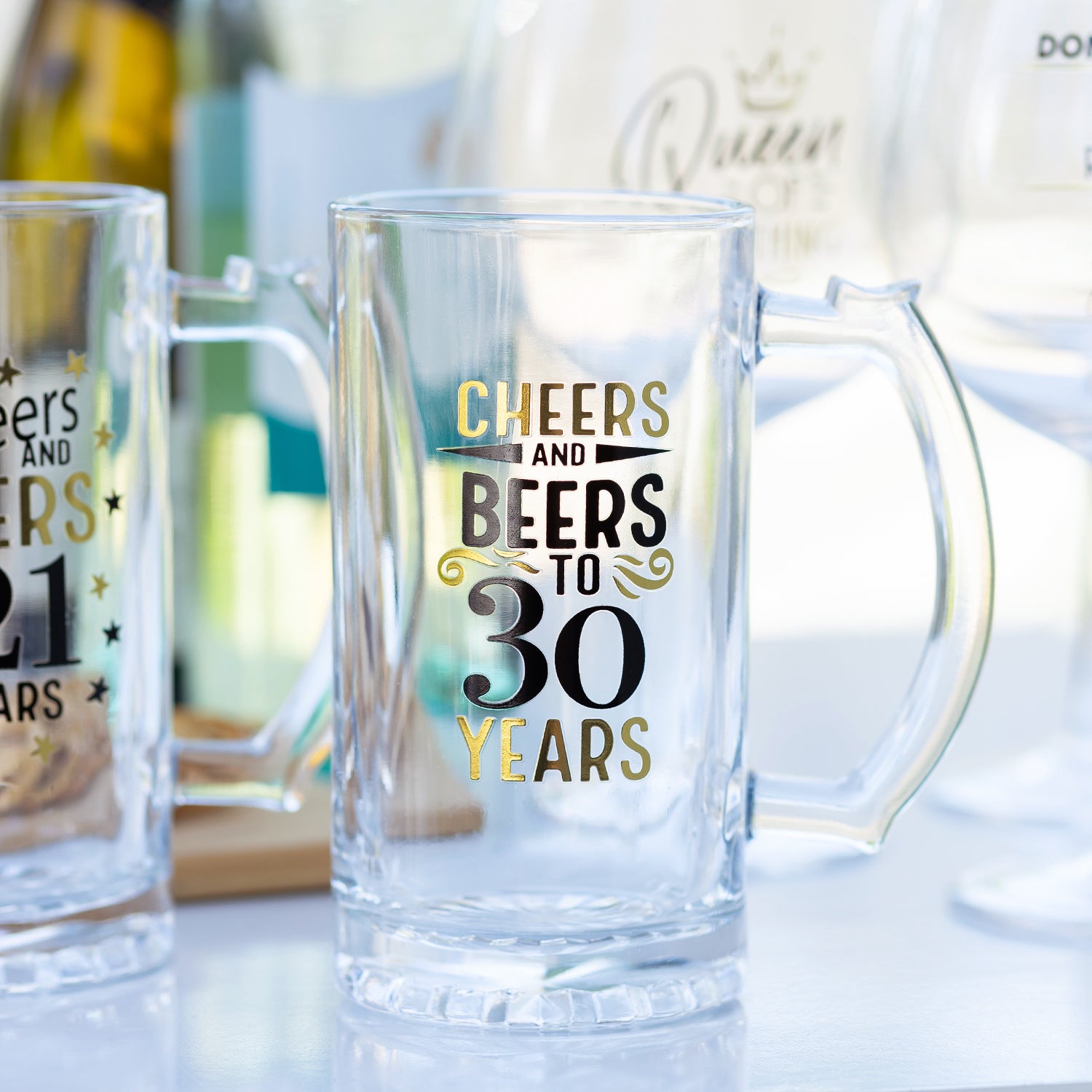 Celebration Beer Glass - 30th